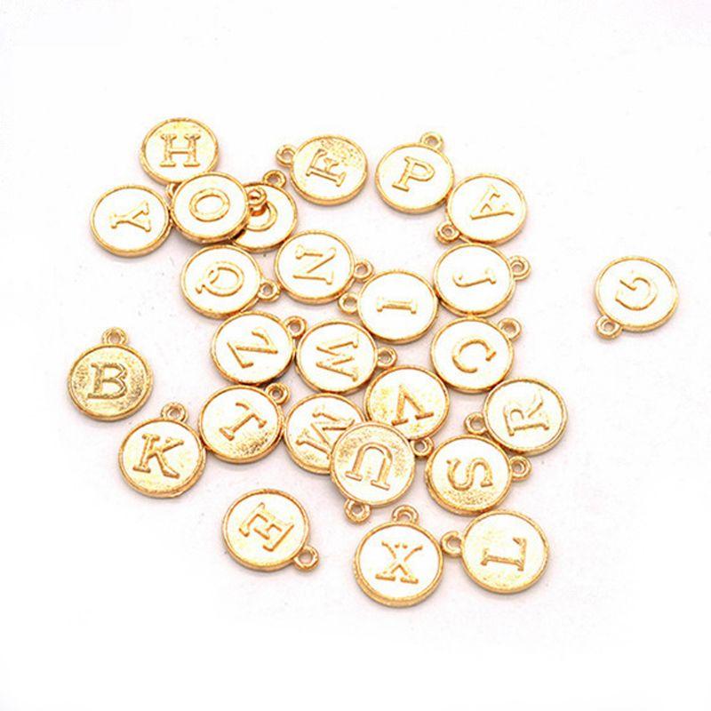 Charms Alloy Round Shape DIY 26 Alphabet English Letters Pendant Jewelry Making X5QD, Bronze;silver
Charms Alloy Round Shape DIY 26 Alphabet English Letters Pendant Jewelry Making X5QD, Bronze;silver
