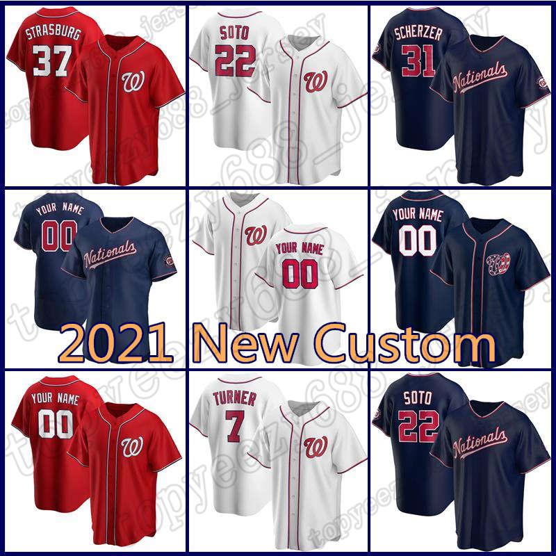 Custom 22 Juan Soto Jersey 31 Max Scherzer Baseball 37 Stephen Strasburg 7 Trea Turner Nationals Jerseys 33 Brad Hand 10 Yan Gomes, Blue;black
Custom 22 Juan Soto Jersey 31 Max Scherzer Baseball 37 Stephen Strasburg 7 Trea Turner Nationals Jerseys 33 Brad Hand 10 Yan Gomes, Blue;black