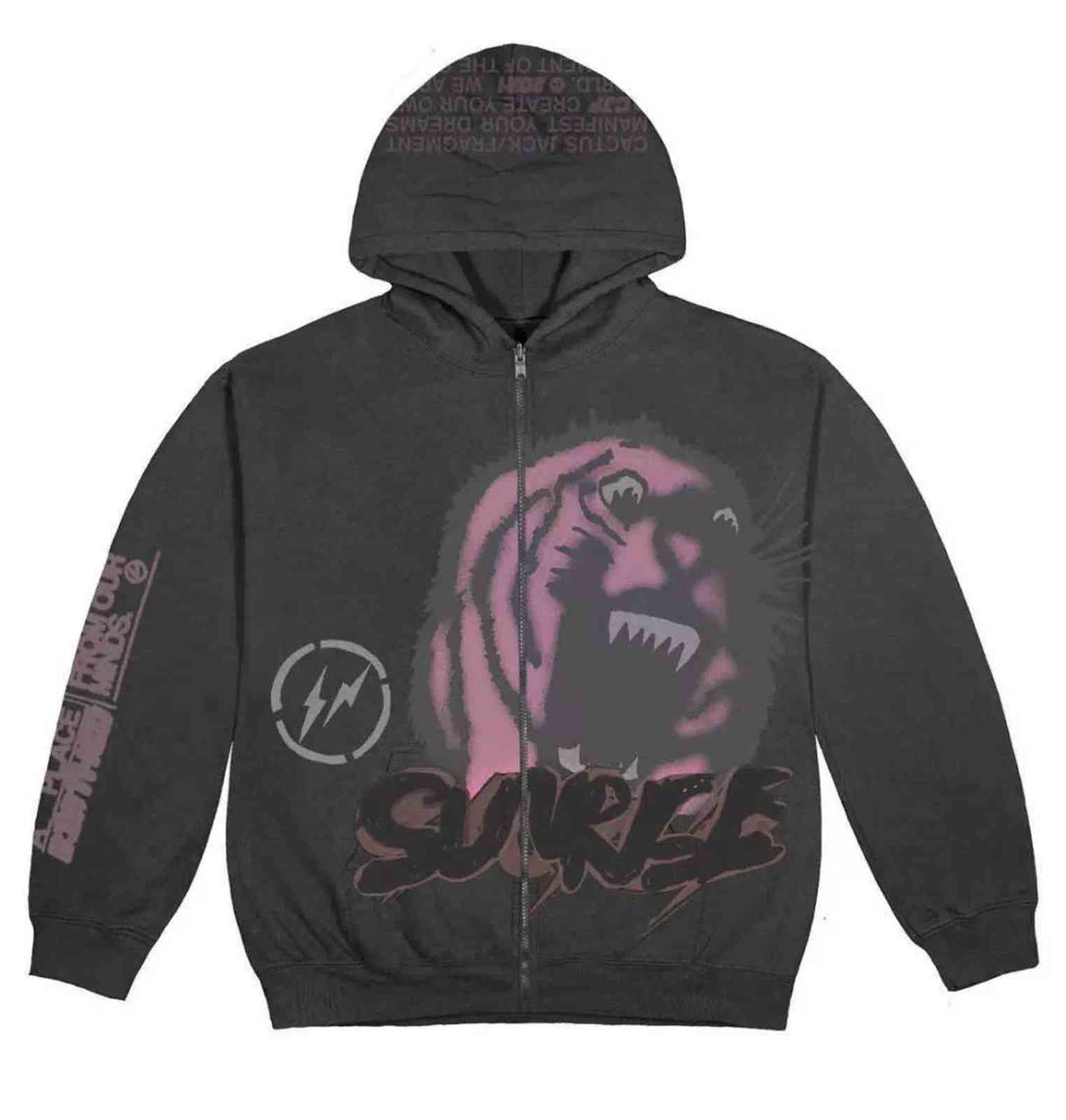 Travis Scott Cactus Jack x Fragment Kaws Co Branded Skeleton Tiger Sweater Hoodie, Black
Travis Scott Cactus Jack x Fragment Kaws Co Branded Skeleton Tiger Sweater Hoodie, Black