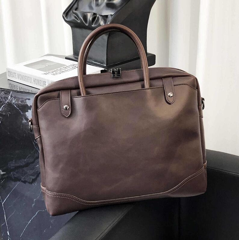 wholesale men handbag horizontal stitching leather bag retro contrast leatheres files computer bags outdoor leisure leathers shoulder handbags, Brown
wholesale men handbag horizontal stitching leather bag retro contrast leatheres files computer bags outdoor leisure leathers shoulder handbags, Brown