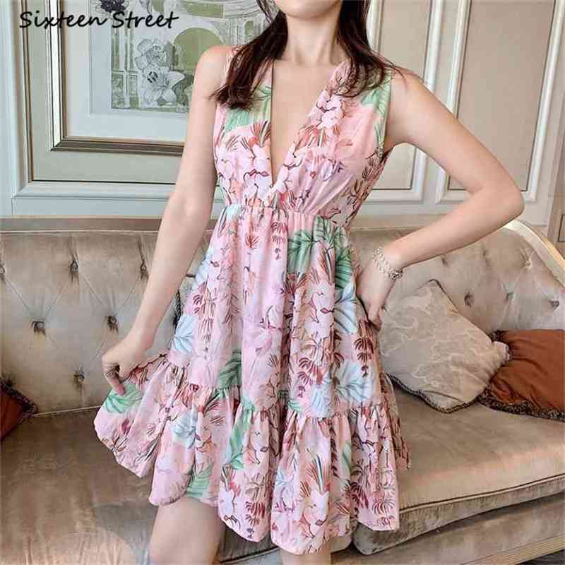 Runway Pink Flora Dresses for Woman Sleeveless Summer Beach Mini Bodycon High Waist Backless Vintage Luxury 210603, Brown
Runway Pink Flora Dresses for Woman Sleeveless Summer Beach Mini Bodycon High Waist Backless Vintage Luxury 210603, Brown