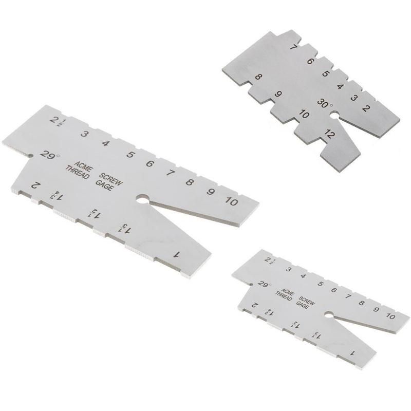 29/30° Trapezoid Acme Screw Thread Gauge Gage Grinding Welding Ruler Tool Steel Stainless S9L4 Craft Tools
29/30° Trapezoid Acme Screw Thread Gauge Gage Grinding Welding Ruler Tool Steel Stainless S9L4 Craft Tools