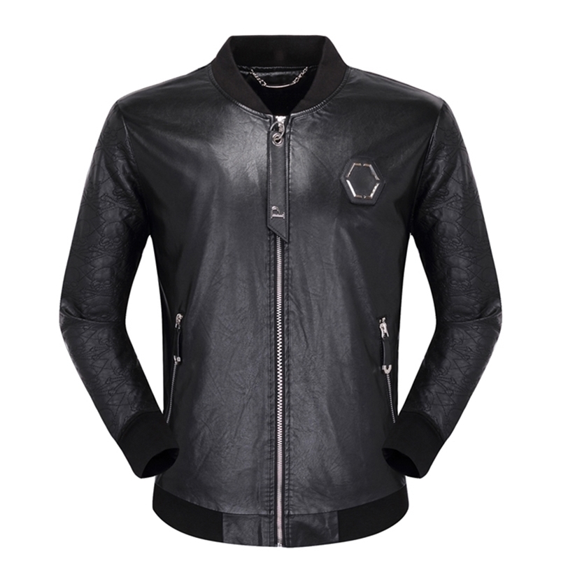 European Style black plein brand skulls men pu jacket brand luxury men Outerwear & Coats black pu leather slim jacket for men 211110, 6948
European Style black plein brand skulls men pu jacket brand luxury men Outerwear & Coats black pu leather slim jacket for men 211110, 6948