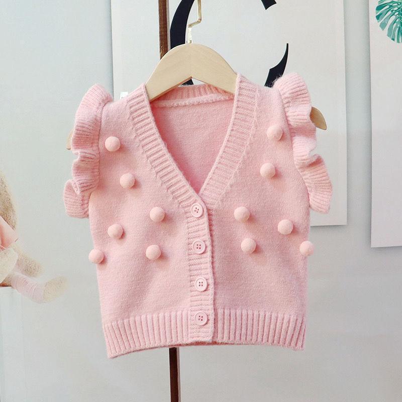 Jackets 2021 Girls Baby Cardigan Knit Vest Sweater Autumn Winter Soft Warm Cute Ball Sweaters Girl Kids Coats Children Outfits, Blue;gray
Jackets 2021 Girls Baby Cardigan Knit Vest Sweater Autumn Winter Soft Warm Cute Ball Sweaters Girl Kids Coats Children Outfits, Blue;gray