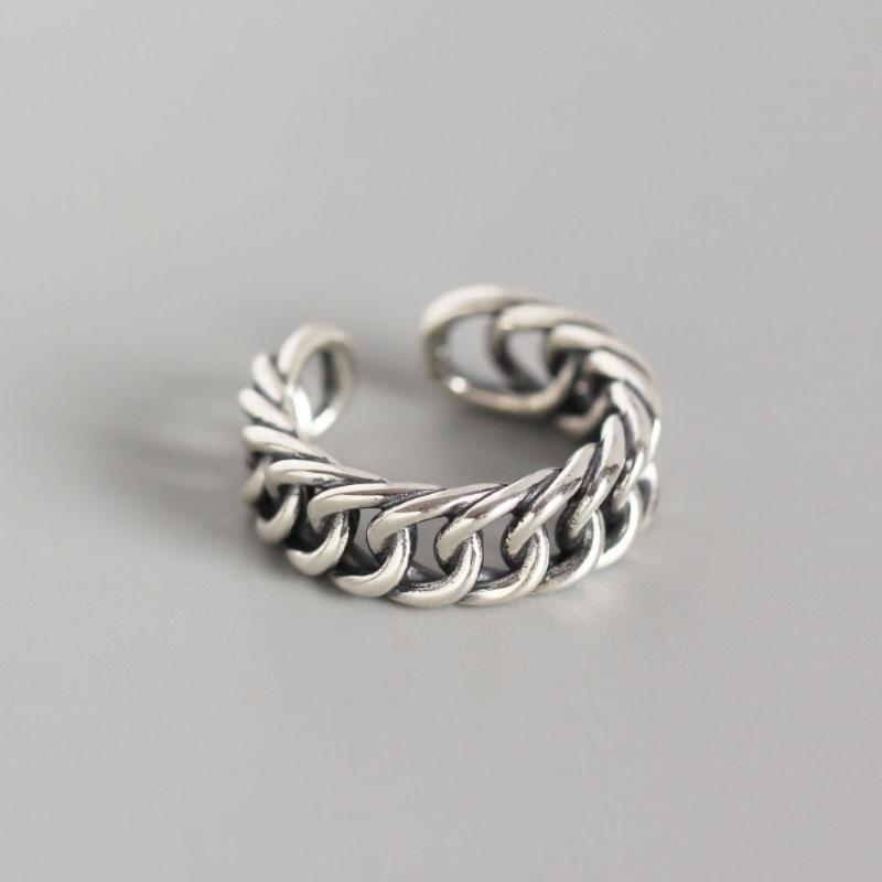 Cluster Rings Vintage 925 Sterling Silver Retor Design Heavy Duty 6.8mm Wide Cuban Link Eternity Band Open Twisted Curb Chain Unisex Ring
Cluster Rings Vintage 925 Sterling Silver Retor Design Heavy Duty 6.8mm Wide Cuban Link Eternity Band Open Twisted Curb Chain Unisex Ring