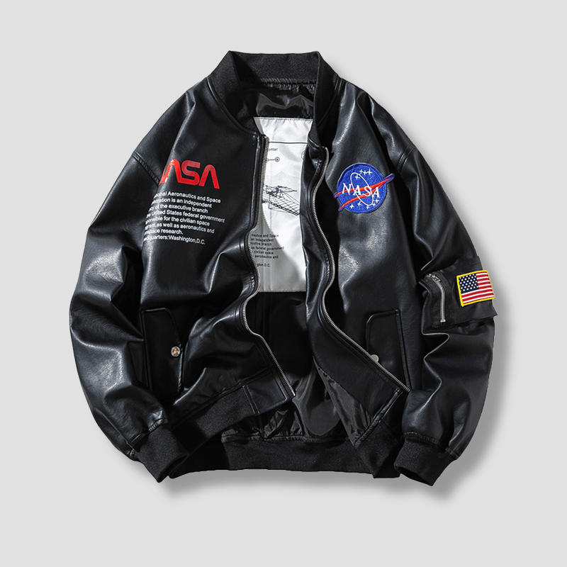 Jacket Coat Nasa printing Leather Winter Pilot Black Green Bomber Ma1 Men women Jackets Baseball Coats with Zipper M-XXL
Jacket Coat Nasa printing Leather Winter Pilot Black Green Bomber Ma1 Men women Jackets Baseball Coats with Zipper M-XXL
