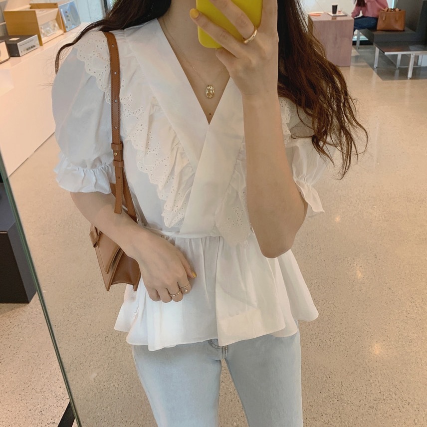 spring Vintage purple Shirt female Oversize Tops Women short sleeve Girls Blouse Summer Plus Size Blouses femme Blusas 210423