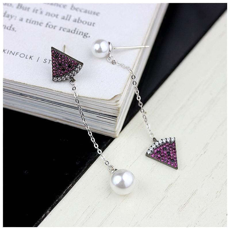 Stud Fresh And Creative Watermelon Needle Earrings Feminine Temperament Korean Personality Trend Versatile Long Pearl Pendant Earring, Golden;silver
Stud Fresh And Creative Watermelon Needle Earrings Feminine Temperament Korean Personality Trend Versatile Long Pearl Pendant Earring, Golden;silver