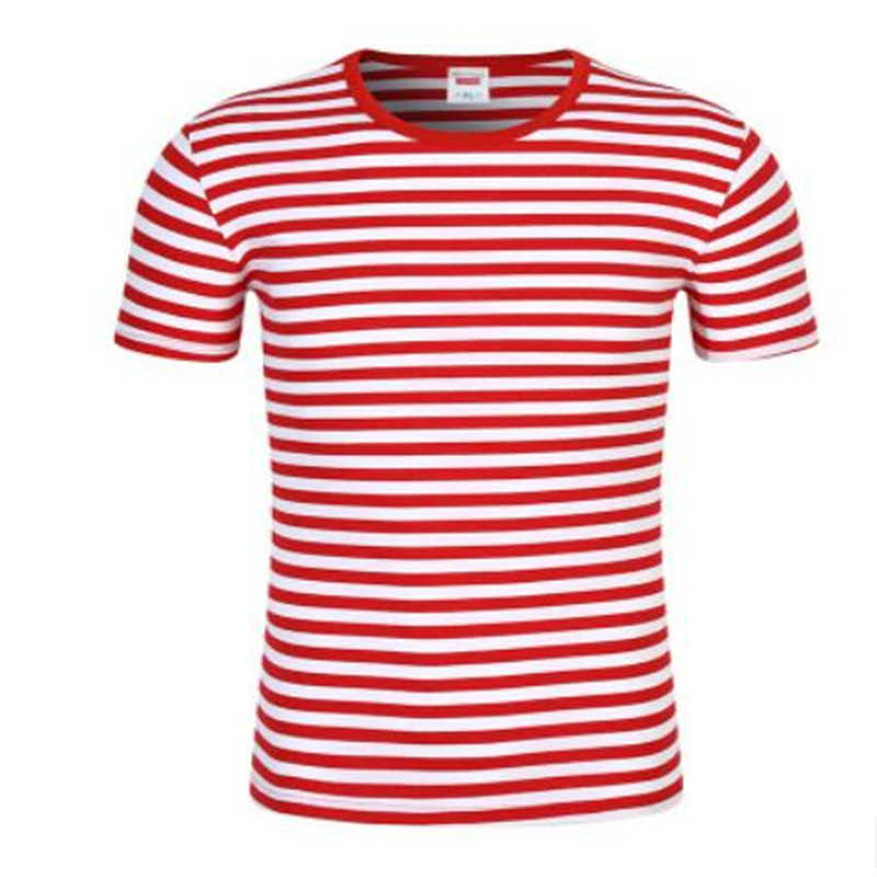 Male cotton shirt Manufacturer direct selling men's striped short-sleeved T- tee top spot wholesale and retail S-4XL 210629