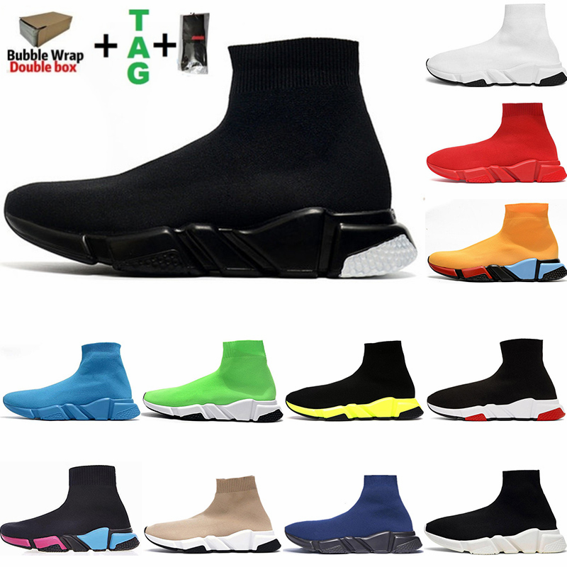 With Box Mens Socks Shoes Black White Speed Womens Casual Boots Stretch-Knit Race Runner Trainer High Top Quality Sneakers Fashion Luxurys D
With Box Mens Socks Shoes Black White Speed Womens Casual Boots Stretch-Knit Race Runner Trainer High Top Quality Sneakers Fashion Luxurys D