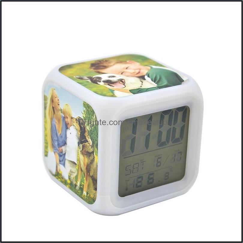 Desk & Table Clocks Home Décor Garden Heat Transfer Seven Colours Blank Sublimation Alarm Clock Led Square Bedroom Glow Electronics By Sea L
Desk & Table Clocks Home Décor Garden Heat Transfer Seven Colours Blank Sublimation Alarm Clock Led Square Bedroom Glow Electronics By Sea L