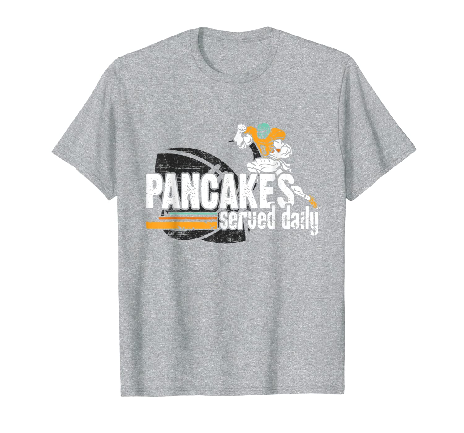 Pancakes Served Daily Lineman Football Offensive Defensive T-Shirt, White;black
Pancakes Served Daily Lineman Football Offensive Defensive T-Shirt, White;black