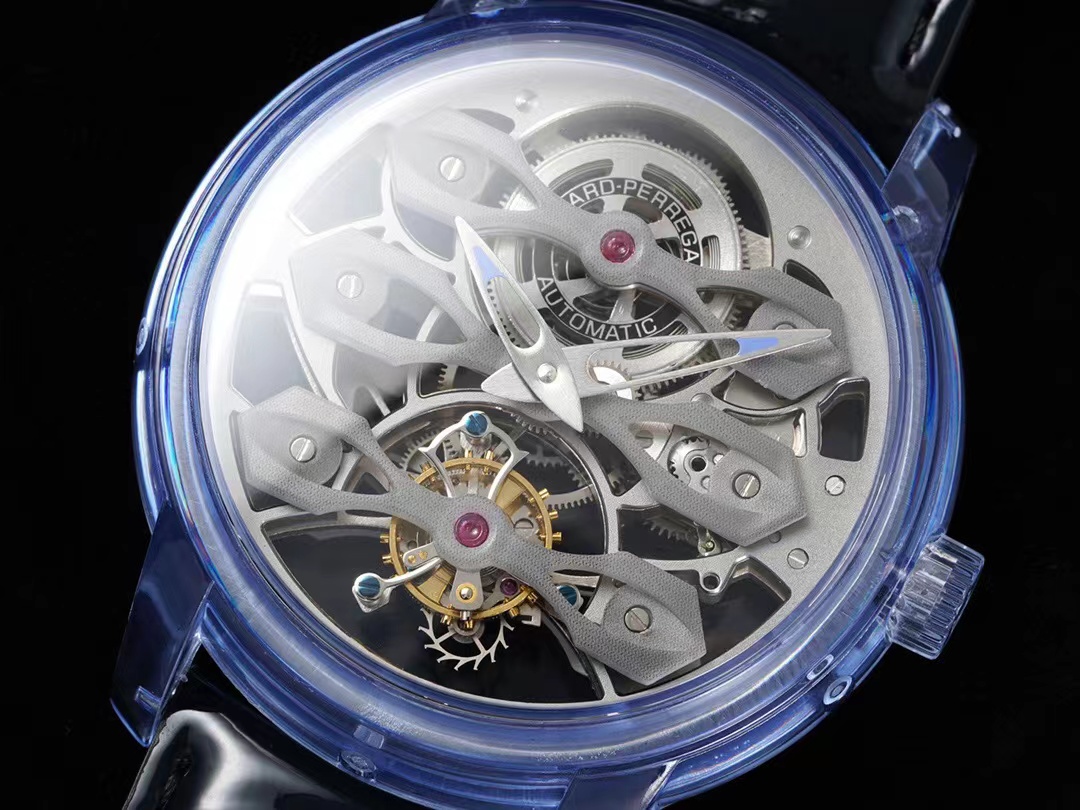 Tourbillon watch hollowed-out movement integrated processing using ruthenium metal clockwork case sapphire crystal case with waterproof function, As shown
Tourbillon watch hollowed-out movement integrated processing using ruthenium metal clockwork case sapphire crystal case with waterproof function, As shown