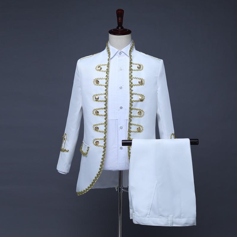 Men' Suits & Blazers Mens White Court Prince Aristocrat Sets Hipster Embroidery Jacket Steampunk Uniform Costume Party Show 2 Piece Suit Me, Royal blue
Men' Suits & Blazers Mens White Court Prince Aristocrat Sets Hipster Embroidery Jacket Steampunk Uniform Costume Party Show 2 Piece Suit Me, Royal blue