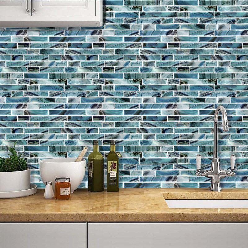 Wall Stickers Waterproof And Splash-Proof Backsplash For Bathroom Peel Stick Tiles DIY Home Wallpaper Easy To Install