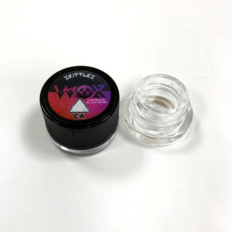 WOX Concentrate Containers 5ml clear Glass Can with Child Resistant Lid for Dry Herb Wax Thick Oil
WOX Concentrate Containers 5ml clear Glass Can with Child Resistant Lid for Dry Herb Wax Thick Oil