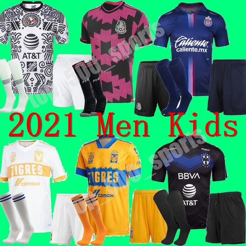 Men kids kit 2021 Mexico Club America Soccer Jerseys 21 22 liga mx Home UANL Tigres Chivas Guadalajara Camisas de Futebol Football Shirts
Men kids kit 2021 Mexico Club America Soccer Jerseys 21 22 liga mx Home UANL Tigres Chivas Guadalajara Camisas de Futebol Football Shirts
