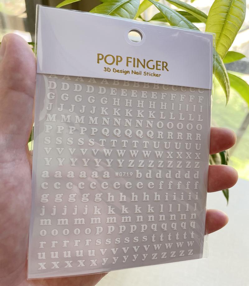 Stickers & Decals Summer Mixed Color English Alphabet Nail DIY Random Simple Decoration Manicure Sliders For Nails Art Designer Letters