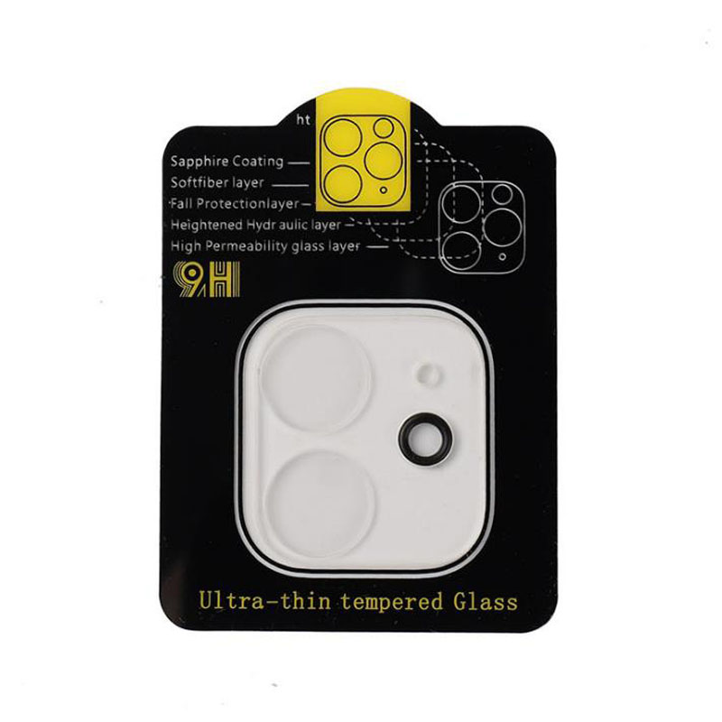 Camera Lens Tempered Glass Screen Protector For iPhone 15 14 13 Pro Max 12 13 Mini Full Cover Protective Film With Black Circle