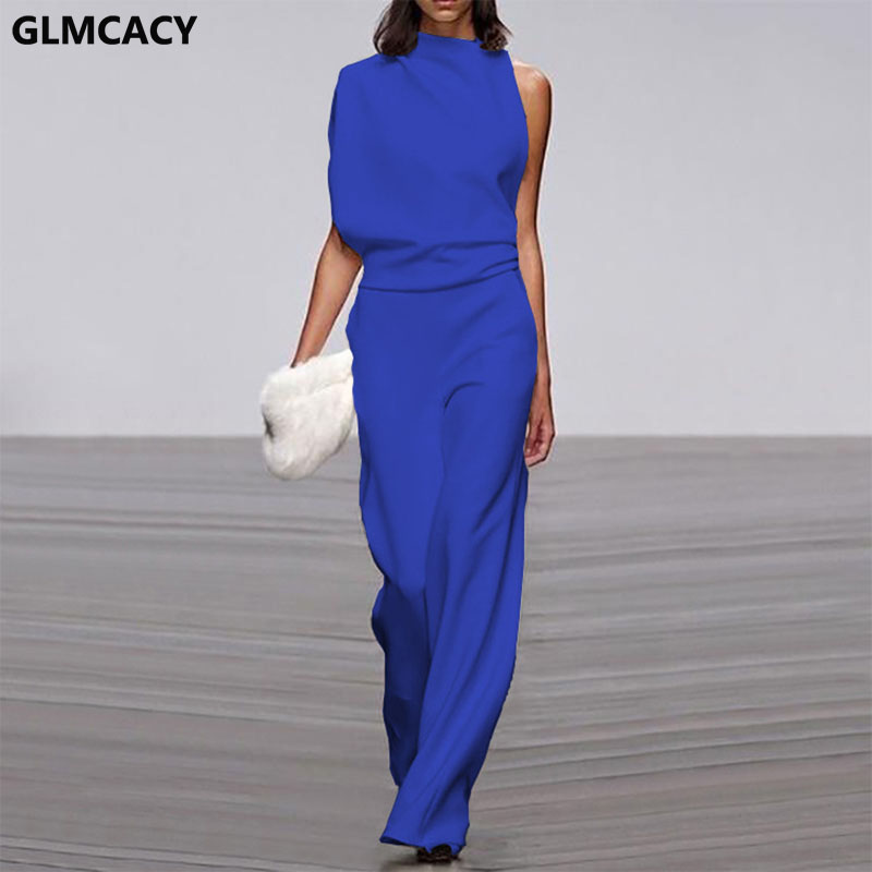 12 Colors Women Elegant Solid One Shoulder Long Jumpsuit Ladies Romper Loose Overalls Fashion Wide Leg Workwear, Black
12 Colors Women Elegant Solid One Shoulder Long Jumpsuit Ladies Romper Loose Overalls Fashion Wide Leg Workwear, Black