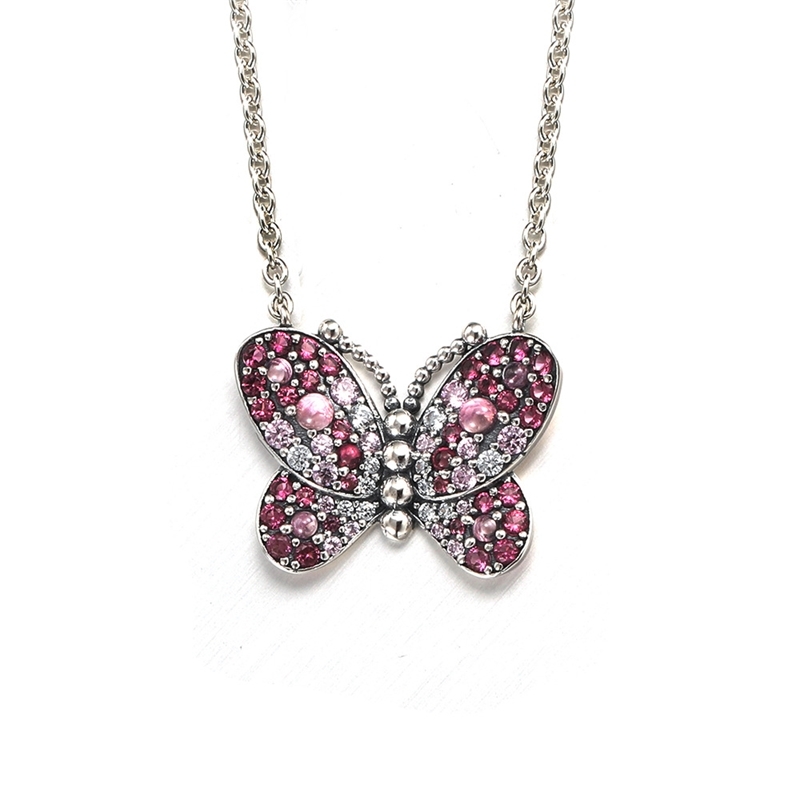 panjia s925 silver simple red butterfly necklace pendant integration fashion collar chain necklace self sale, Black
panjia s925 silver simple red butterfly necklace pendant integration fashion collar chain necklace self sale, Black
