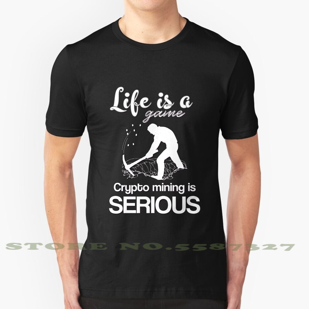Life a Game Is Serious Summer Funny t Shirt for Men Women Cryptocurrency Bitcoin Crypto Mining, White
Life a Game Is Serious Summer Funny t Shirt for Men Women Cryptocurrency Bitcoin Crypto Mining, White