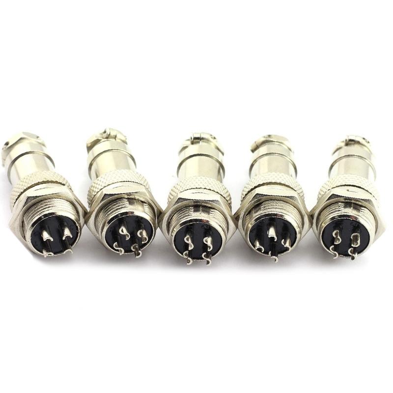 Smart Power Plugs Aviation Connector Plug 4 Pin Metal Panel Wiring Socket -5 Sets
Smart Power Plugs Aviation Connector Plug 4 Pin Metal Panel Wiring Socket -5 Sets