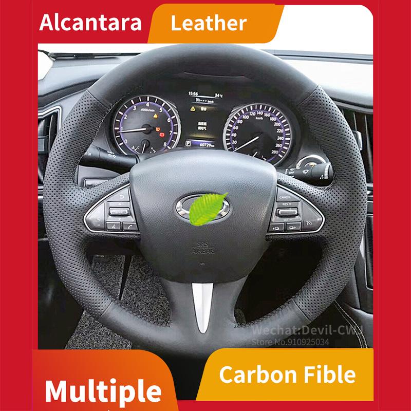 Steering Wheel Covers Alcantara Suede Cover For Infiniti Q50L QX50 QX30 Q60 QX70 FX35 FX37 ESQ Hand-stitch Car Interior Accessories
Steering Wheel Covers Alcantara Suede Cover For Infiniti Q50L QX50 QX30 Q60 QX70 FX35 FX37 ESQ Hand-stitch Car Interior Accessories