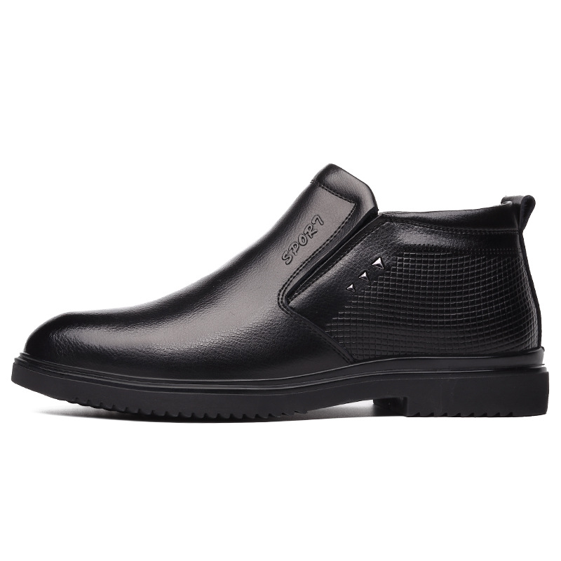 Men Genuine Leather Winter Boots Warm Snow Men Boots Ankle Boots For Men Business Dress Shoes, Black slip-on
Men Genuine Leather Winter Boots Warm Snow Men Boots Ankle Boots For Men Business Dress Shoes, Black slip-on