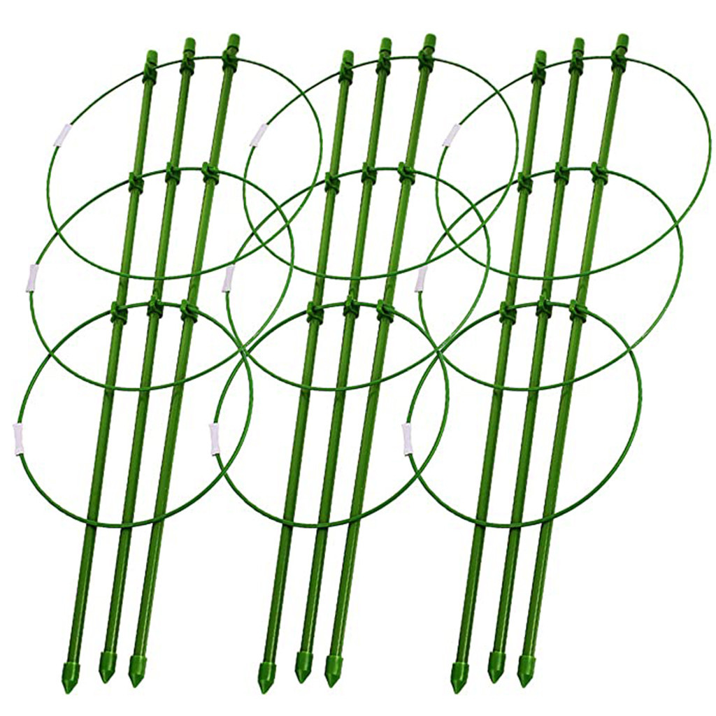 Plastic mini overlay garden plant support adjustable ring plant basket tree fixed plant climbing diy