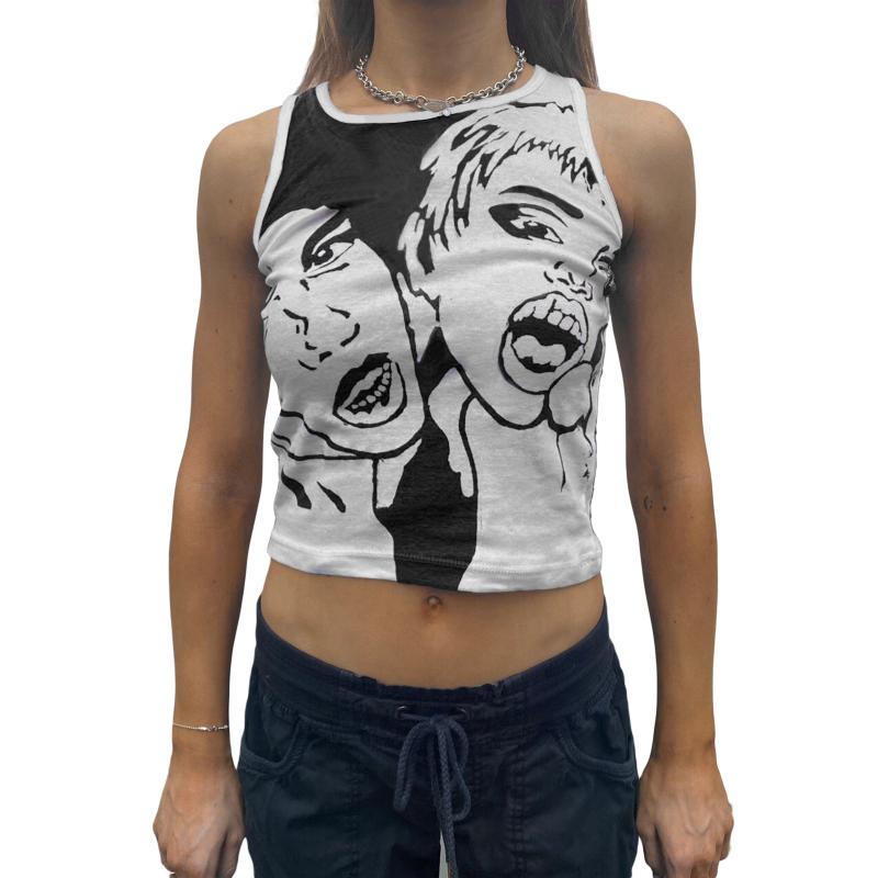 Women's Tanks & Camis Y2k Summer Sexy Midriff-baring Camisole Creative Human Head Printing Round Collar Sleeveless Tops Slim Base Shirt, White
Women's Tanks & Camis Y2k Summer Sexy Midriff-baring Camisole Creative Human Head Printing Round Collar Sleeveless Tops Slim Base Shirt, White