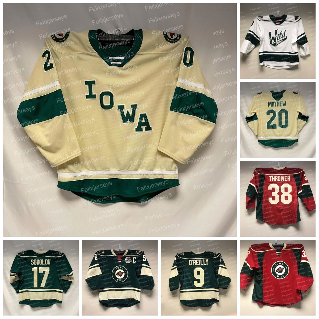 Iowa Wild AHL Hockey Jersey Cal O'Reilly Dmitry Sokolov Gabriel Dumont Louie Belpedio J.T. Brown Louis Belpedio Josh Thrower Gerry Mayhew Joe Hicketts Calen Addison, Third jersey youth s-xl
Iowa Wild AHL Hockey Jersey Cal O'Reilly Dmitry Sokolov Gabriel Dumont Louie Belpedio J.T. Brown Louis Belpedio Josh Thrower Gerry Mayhew Joe Hicketts Calen Addison, Third jersey youth s-xl