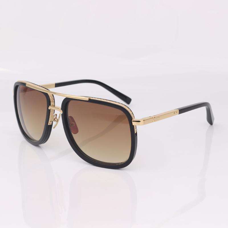 Sunglasses Metal Trim Black Pilot Men Classic Double Bar Square Women Brown Gradient
Sunglasses Metal Trim Black Pilot Men Classic Double Bar Square Women Brown Gradient