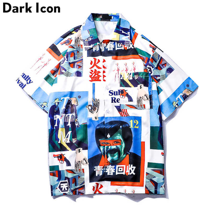 Dark Icon Vintage Street Shirt Men Summer Turn-down Collar Retro Hip Hop Front Short Back Long Men's Male Top 210721, Blue shirt
Dark Icon Vintage Street Shirt Men Summer Turn-down Collar Retro Hip Hop Front Short Back Long Men's Male Top 210721, Blue shirt