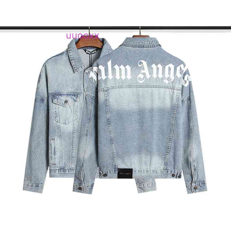 High quality palms Jacket angels wash black basic letter print denim jacket fashion brand ins couple casual coat Z0OZ, Picture color
High quality palms Jacket angels wash black basic letter print denim jacket fashion brand ins couple casual coat Z0OZ, Picture color