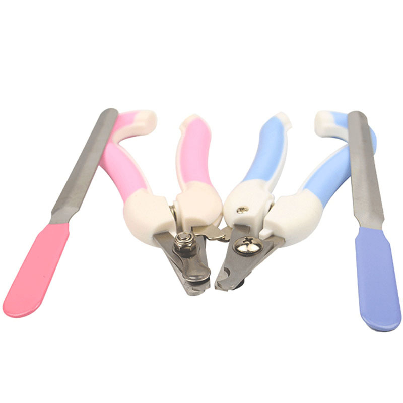 Nail File Claw Cutters Animal Trimmers Pet Nail Clipper Pet Accessories Pet Grooming Scissors 2pcs/Set Dog Cats Supplies
