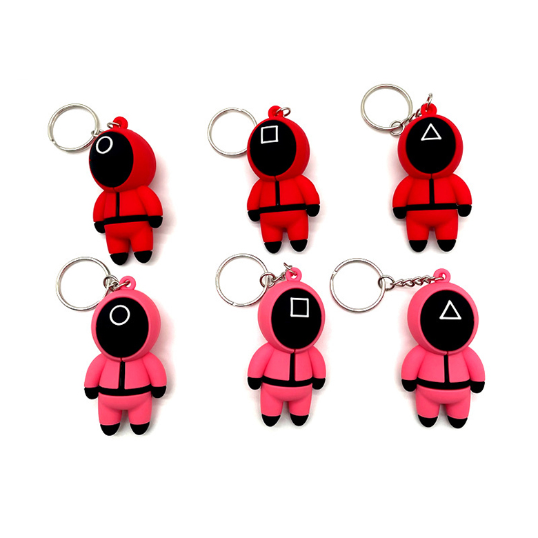 Wholesale Squid Game Serie Korean TV Series Squid Game Accessories Key Chain Cute Q version Squid Game Keychain
Wholesale Squid Game Serie Korean TV Series Squid Game Accessories Key Chain Cute Q version Squid Game Keychain