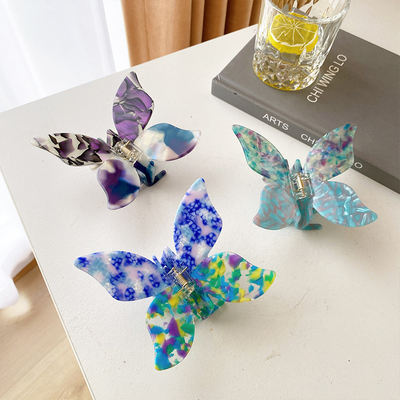 Length 11 CM Mixed Color Butterfly Model Hair Clamps Acetic Acid Shower Home Animal Claw Clips Women Colorful Scrunchies Ponytail Hairpins Hair Accessories
Length 11 CM Mixed Color Butterfly Model Hair Clamps Acetic Acid Shower Home Animal Claw Clips Women Colorful Scrunchies Ponytail Hairpins Hair Accessories