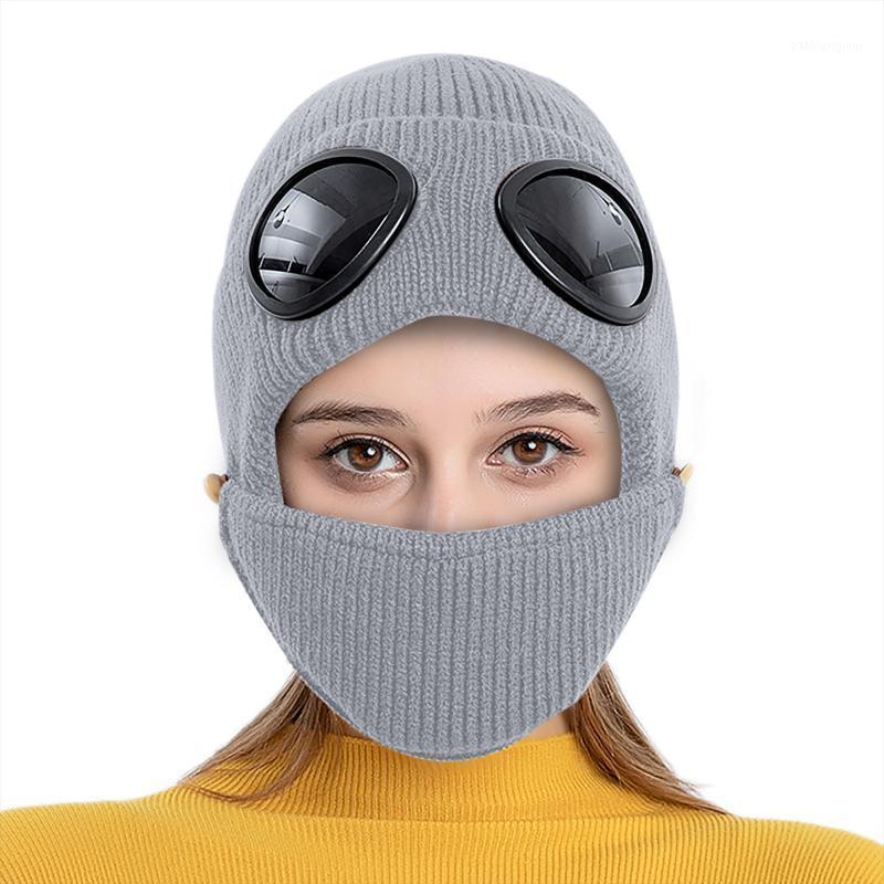 Berets Autumn Winter Women Removable Glasses Knitted Hat Fashion Pilot Aviation Beanie Couple Warm Mask Ear Protection Cap Ski, Black
Berets Autumn Winter Women Removable Glasses Knitted Hat Fashion Pilot Aviation Beanie Couple Warm Mask Ear Protection Cap Ski, Black