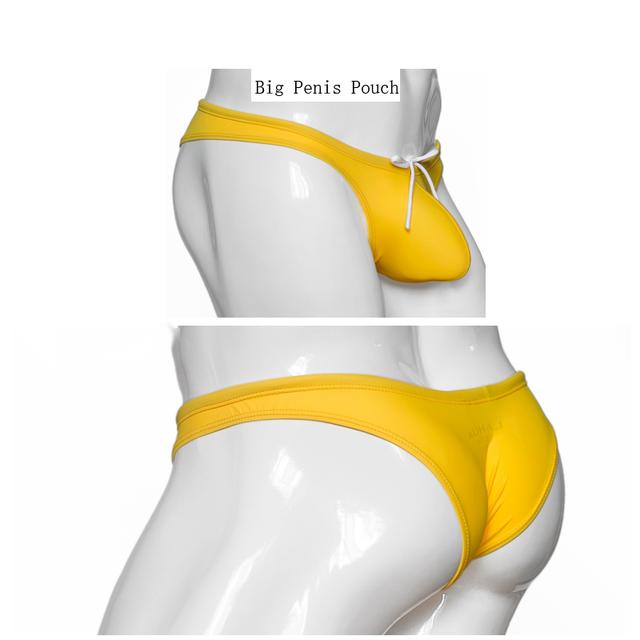 Men's Shorts Men Sexy Tight Low Waist Swimwear Beach Half-pack Hip Bikinis Swim Trunk Thong Swimming Pool Briefs Swimsuits