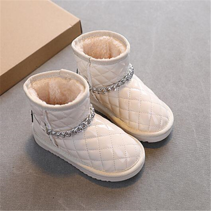 Children's Classic Snow Boots Kids Girl Baby plush Winter Shoes Boys Waterproof Anti-skid Ankle Booties