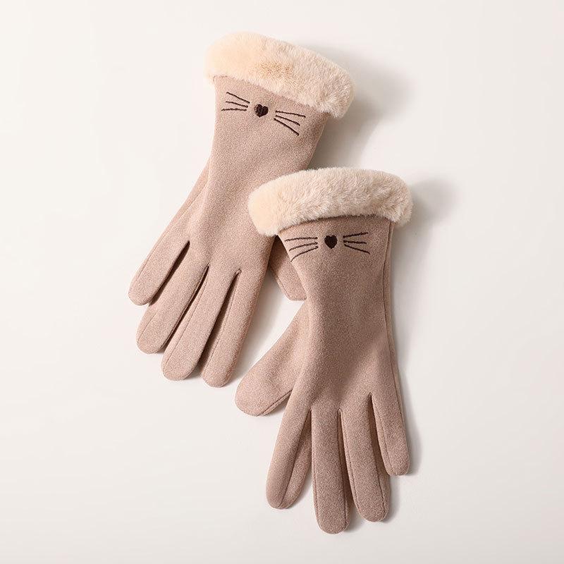 Five Fingers Gloves Warm Winter Cashmere Knit Thicken Women's For Sports Cycling Outdoor Cold Plus Velvet Touch Screen Mittens
Five Fingers Gloves Warm Winter Cashmere Knit Thicken Women's For Sports Cycling Outdoor Cold Plus Velvet Touch Screen Mittens