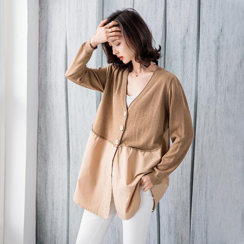 Women's Knits & Tees 2021 Spring And Autumn Thin Patchwork Sweater Coat Fashion Korean Loose Medium Length Knitted Cardigan, Black
Women's Knits & Tees 2021 Spring And Autumn Thin Patchwork Sweater Coat Fashion Korean Loose Medium Length Knitted Cardigan, Black