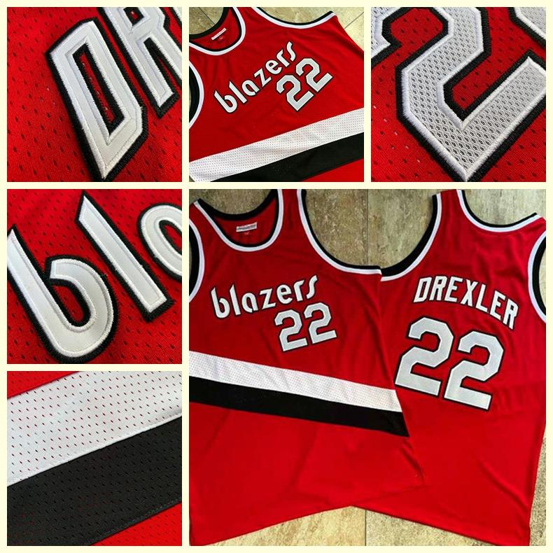 Men Portland Trail Blazers Clyde Drexler commemorative basketball jerseys, closely embroidered basketball jersey, Black;red
Men Portland Trail Blazers Clyde Drexler commemorative basketball jerseys, closely embroidered basketball jersey, Black;red