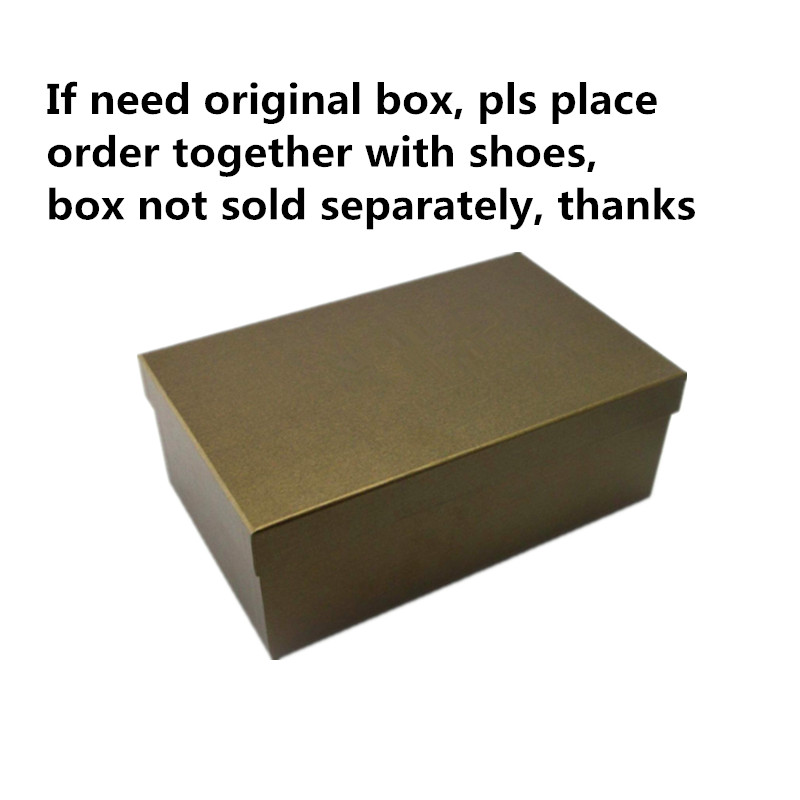 Box Extra cost Please place order together with shoes not sold for separately 1 pair add 1pc
Box Extra cost Please place order together with shoes not sold for separately 1 pair add 1pc