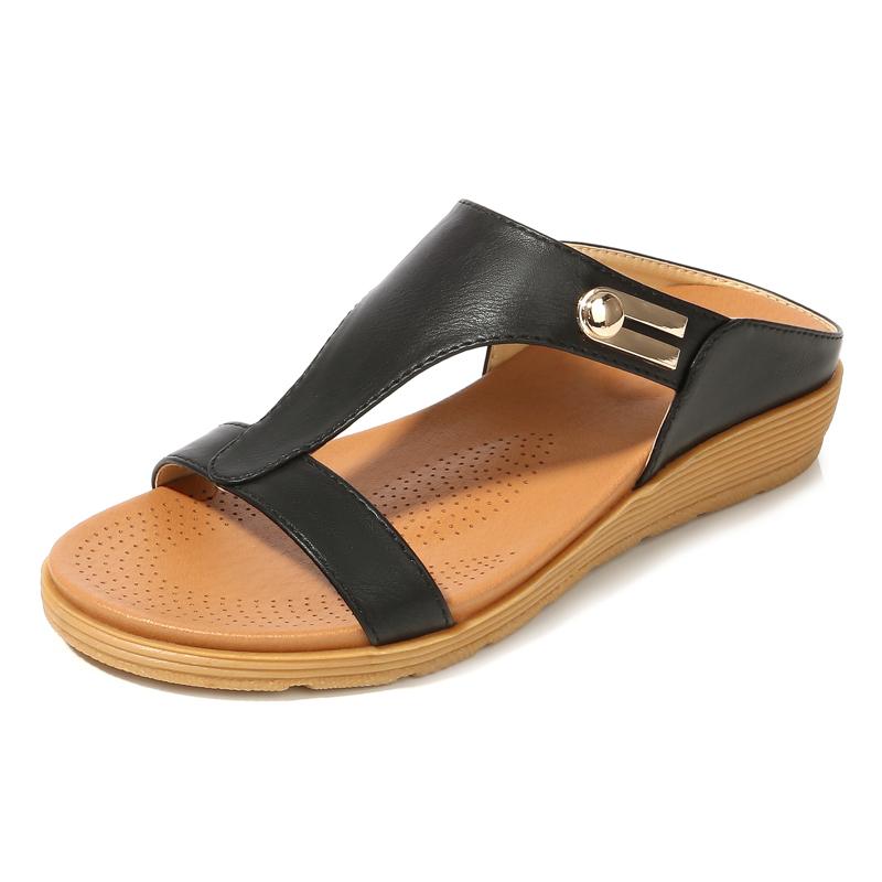 Arrivals Slippers Women Summer Wedge Sandals Woman Flip Flops Shoes Ladies Low Heel Platform Slides