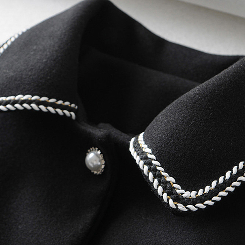 Women Fashion Solid Coat Turn Down Collar Casual Jacket Autumn Winter Pockets Long Sleeve Warm Tops Outerwear Abrigo Mujer 210515