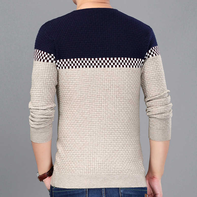 2020 New Year's Pullover Men Hombre Casual Wear Fashion Men's Pullover Sweaters Slim Fit Sweater Male Plus Size M~3XL Y0907