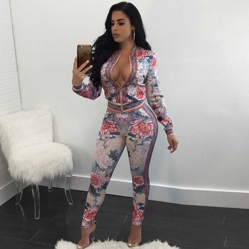 Blazer Suit Festival Print Floral Jacket PCS Outfits Plus Lounge Wear Two Tracksuit Piece Women Size Sexy Set Sexy 2 Clubwear Bl 251225