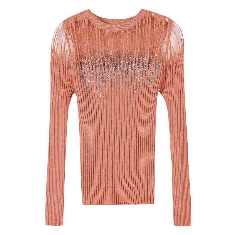 Spring Autumn Sexy Women Pullover Sweaters Full Sleeve Casual Elegant Lady Knitwear Knitted Jumpers Fashion Clothing 210510
